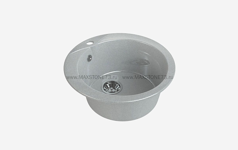 MAXSTONE Мойка глянцевая MS-1 (светло-серая) 470*470*215
